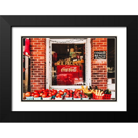 Saluda Market Black Modern Wood Framed Art Print with Double Matting by Malone, Will