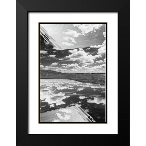 Skyland Black Modern Wood Framed Art Print with Double Matting by Malone, Will