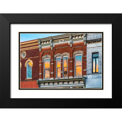 Sunrise on Broad Street 2 Black Modern Wood Framed Art Print with Double Matting by Malone, Will