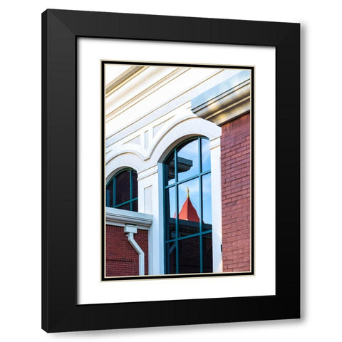 Window 1 Black Modern Wood Framed Art Print with Double Matting by Malone, Will