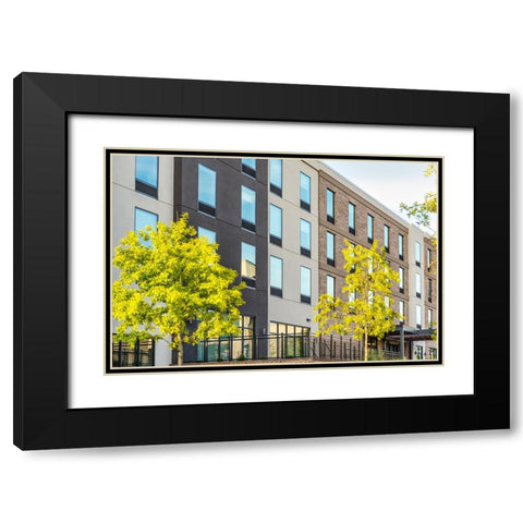 Window 3 Black Modern Wood Framed Art Print with Double Matting by Malone, Will