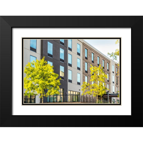 Window 3 Black Modern Wood Framed Art Print with Double Matting by Malone, Will