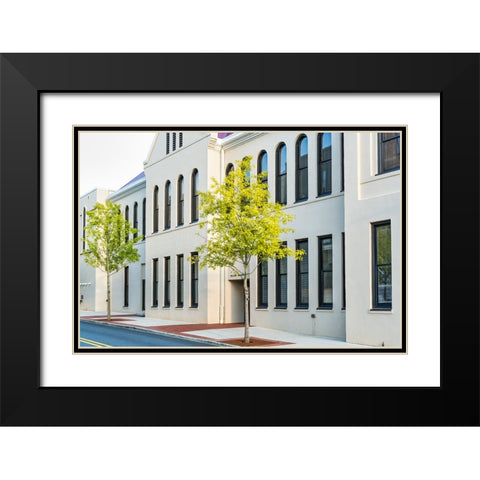 Window 4 Black Modern Wood Framed Art Print with Double Matting by Malone, Will