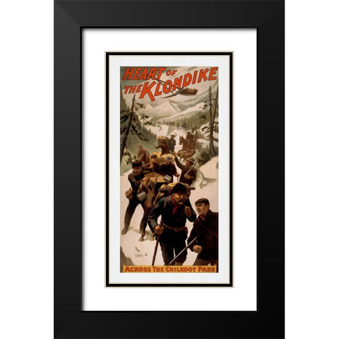 Heart of the Klondike Black Modern Wood Framed Art Print with Double Matting by Screendoor