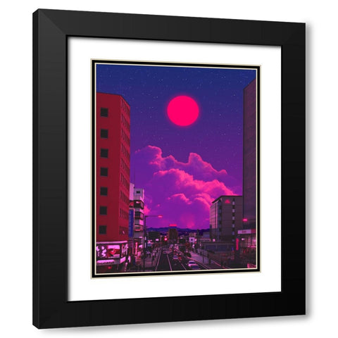 Magical Nights 2 Black Modern Wood Framed Art Print with Double Matting by Orozco, Danner