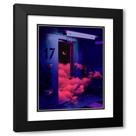 The Exit Black Modern Wood Framed Art Print with Double Matting by Orozco, Danner