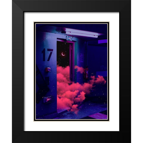 The Exit Black Modern Wood Framed Art Print with Double Matting by Orozco, Danner