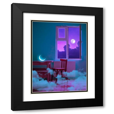 Sweet home Black Modern Wood Framed Art Print with Double Matting by Orozco, Danner