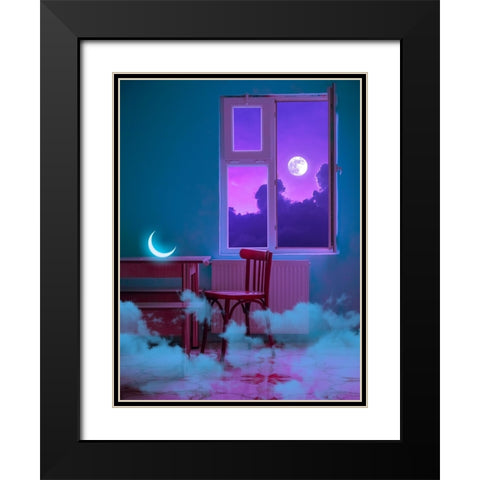 Sweet home Black Modern Wood Framed Art Print with Double Matting by Orozco, Danner
