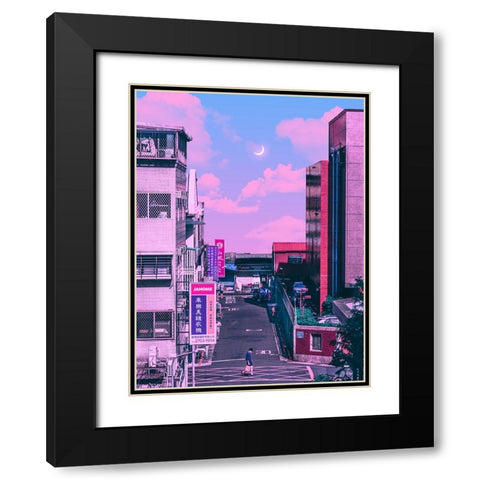 Anime Vs Reality 3 Black Modern Wood Framed Art Print with Double Matting by Orozco, Danner