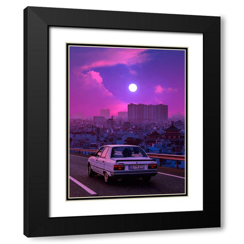 Going Back to the Past 2 Black Modern Wood Framed Art Print with Double Matting by Orozco, Danner