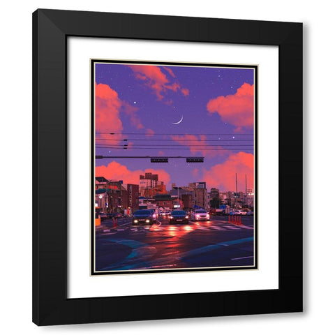 Place of Dreams 4 Black Modern Wood Framed Art Print with Double Matting by Orozco, Danner