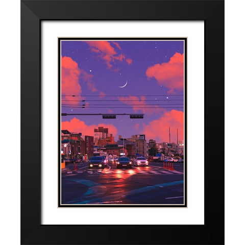 Place of Dreams 4 Black Modern Wood Framed Art Print with Double Matting by Orozco, Danner