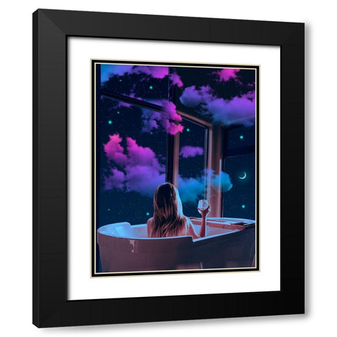 Ethereal Dreams 2 Black Modern Wood Framed Art Print with Double Matting by Orozco, Danner