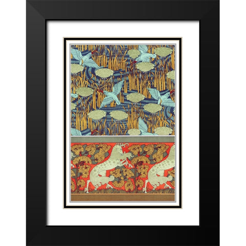 Decoration And Ornament - I Black Modern Wood Framed Art Print with Double Matting by CAG