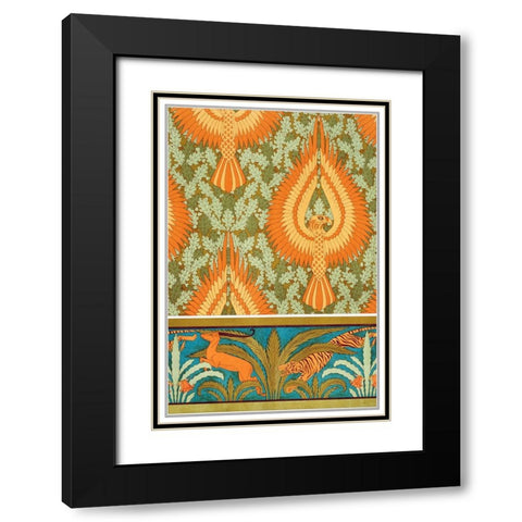 Decoration And Ornament - IV Black Modern Wood Framed Art Print with Double Matting by CAG