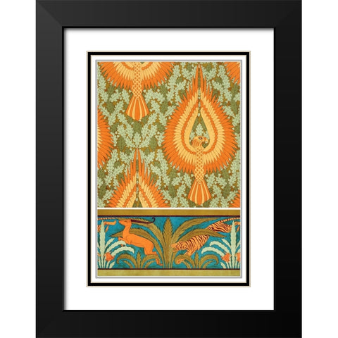 Decoration And Ornament - IV Black Modern Wood Framed Art Print with Double Matting by CAG