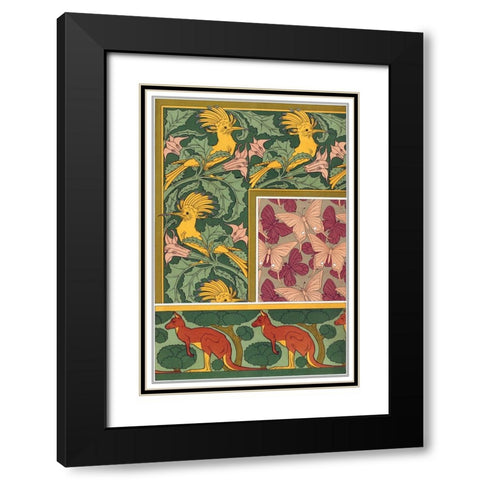 Decoration And Ornament - VI Black Modern Wood Framed Art Print with Double Matting by CAG