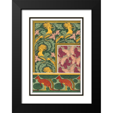 Decoration And Ornament - VI Black Modern Wood Framed Art Print with Double Matting by CAG