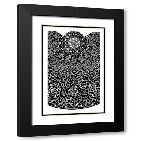 Decoration And Ornament - VII Black Modern Wood Framed Art Print with Double Matting by CAG