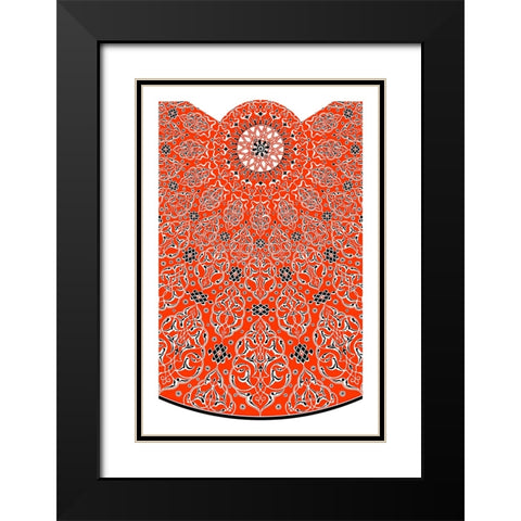 Decoration And Ornament - VIII Black Modern Wood Framed Art Print with Double Matting by CAG