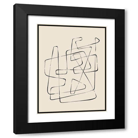 Heading Nowhere Black Modern Wood Framed Art Print with Double Matting by CAG