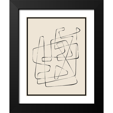 Heading Nowhere Black Modern Wood Framed Art Print with Double Matting by CAG