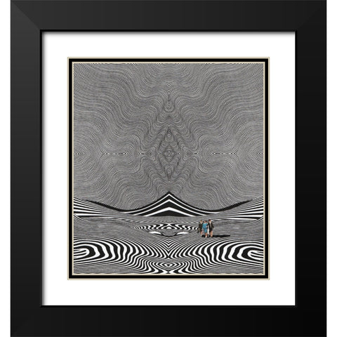 Quantum Universe Black Modern Wood Framed Art Print with Double Matting by Wonder, Howie