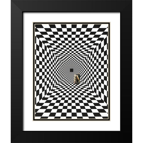 Determination Black Modern Wood Framed Art Print with Double Matting by Wonder, Howie