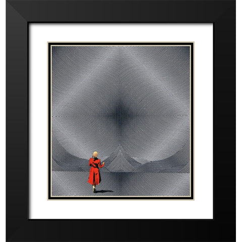 Trail Black Modern Wood Framed Art Print with Double Matting by Wonder, Howie