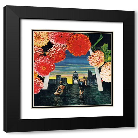 Arch Black Modern Wood Framed Art Print with Double Matting by Wonder, Howie