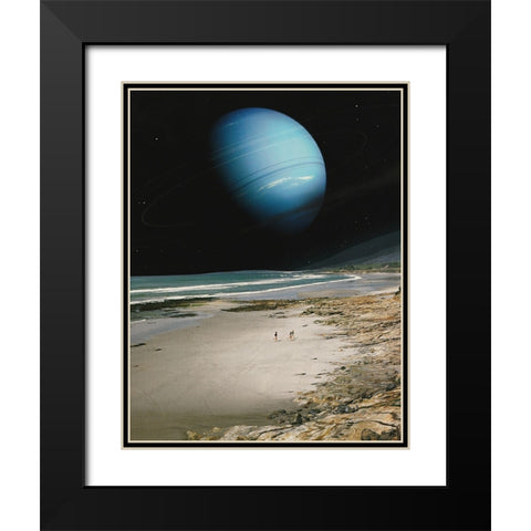 Near Black Modern Wood Framed Art Print with Double Matting by Wonder, Howie