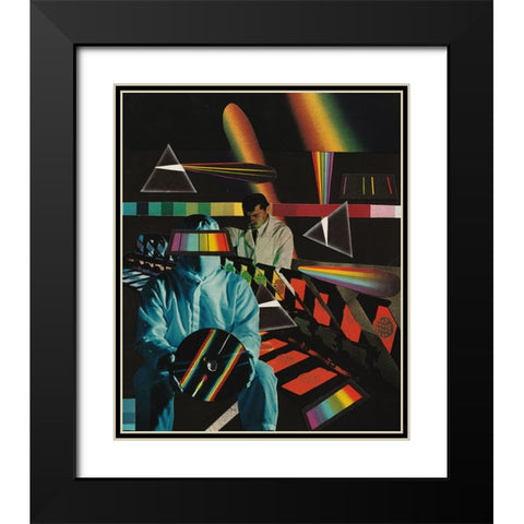 Prism Black Modern Wood Framed Art Print with Double Matting by Wonder, Howie