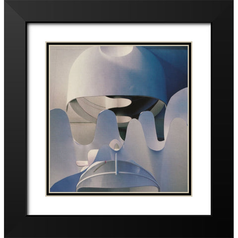 Radius Black Modern Wood Framed Art Print with Double Matting by Wonder, Howie