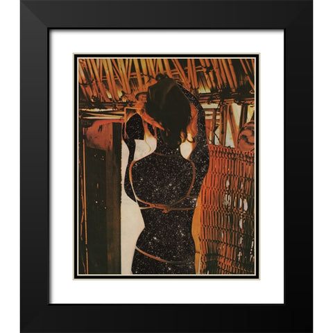 Reflection Black Modern Wood Framed Art Print with Double Matting by Wonder, Howie