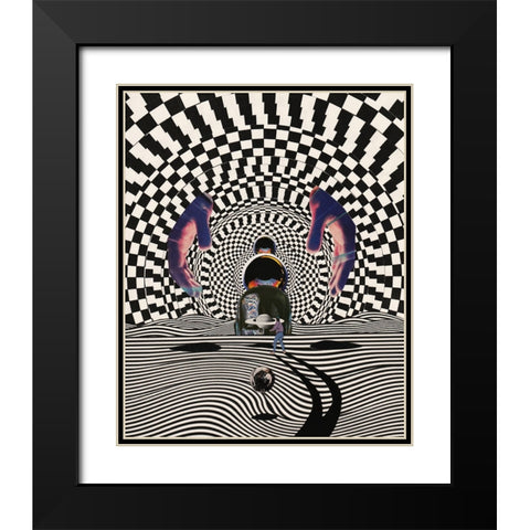 Tanscend II Black Modern Wood Framed Art Print with Double Matting by Wonder, Howie