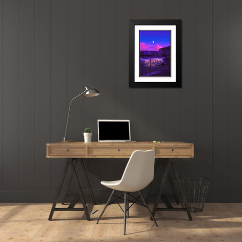 Dreamy Nights Black Modern Wood Framed Art Print with Double Matting by Orozco, Danner