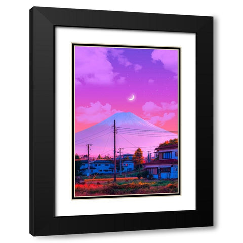 Fuji 2 Black Modern Wood Framed Art Print with Double Matting by Orozco, Danner