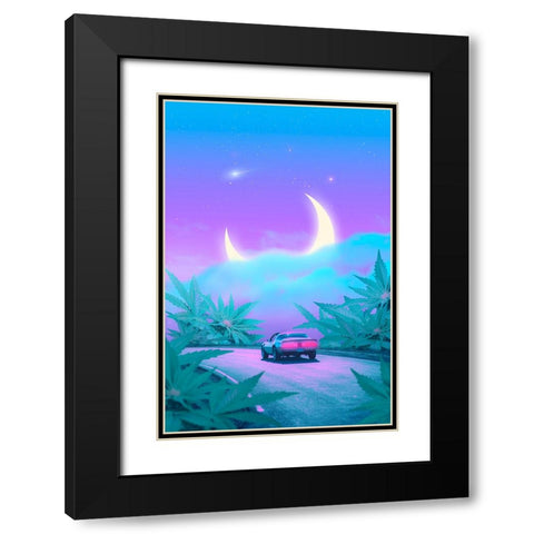 Moonweed Road Black Modern Wood Framed Art Print with Double Matting by Orozco, Danner
