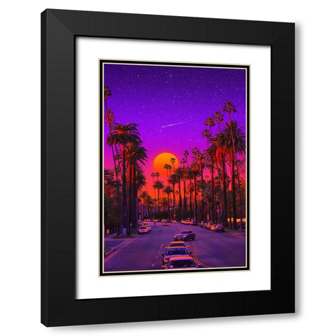 Tropics in Hollywood Black Modern Wood Framed Art Print with Double Matting by Orozco, Danner