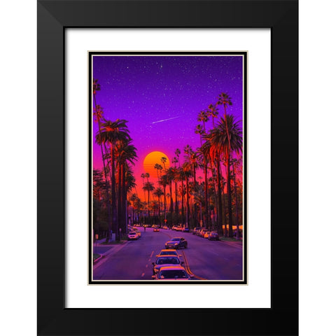 Tropics in Hollywood Black Modern Wood Framed Art Print with Double Matting by Orozco, Danner