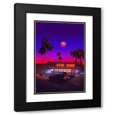 VHS 1998 Black Modern Wood Framed Art Print with Double Matting by Orozco, Danner