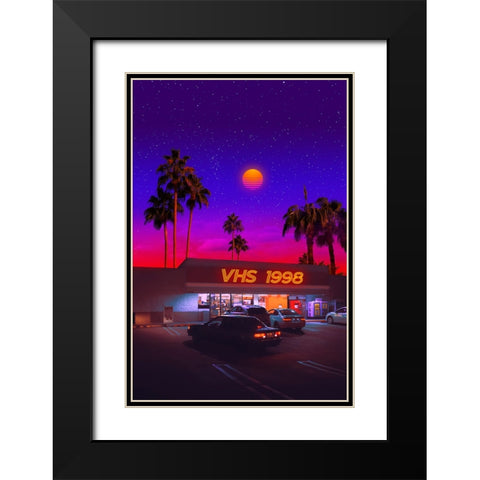 VHS 1998 Black Modern Wood Framed Art Print with Double Matting by Orozco, Danner