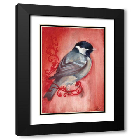 Bird Study XII Black Modern Wood Framed Art Print with Double Matting by Adkin, Arielle