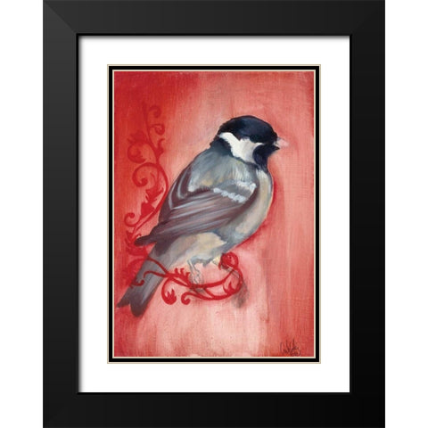 Bird Study XII Black Modern Wood Framed Art Print with Double Matting by Adkin, Arielle