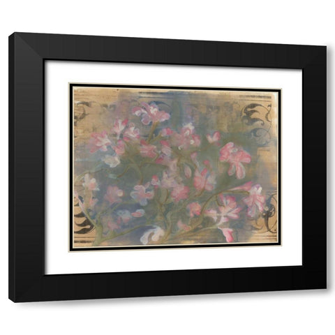 Cherry Blossoms I Black Modern Wood Framed Art Print with Double Matting by Adkin, Arielle