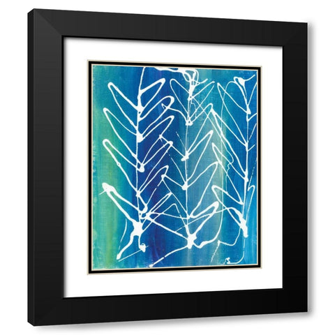 Leaf Void II Black Modern Wood Framed Art Print with Double Matting by Adkin, Arielle