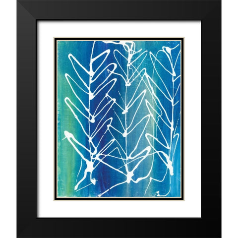 Leaf Void II Black Modern Wood Framed Art Print with Double Matting by Adkin, Arielle