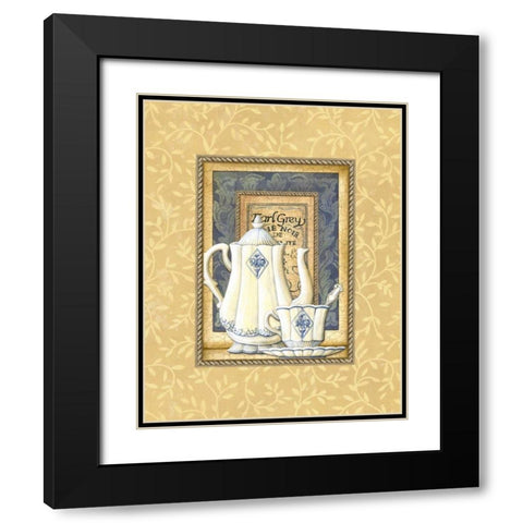 Earl Grey Black Modern Wood Framed Art Print with Double Matting by Audrey, Charlene