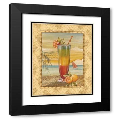 Island Nectar II Black Modern Wood Framed Art Print with Double Matting by Audrey, Charlene